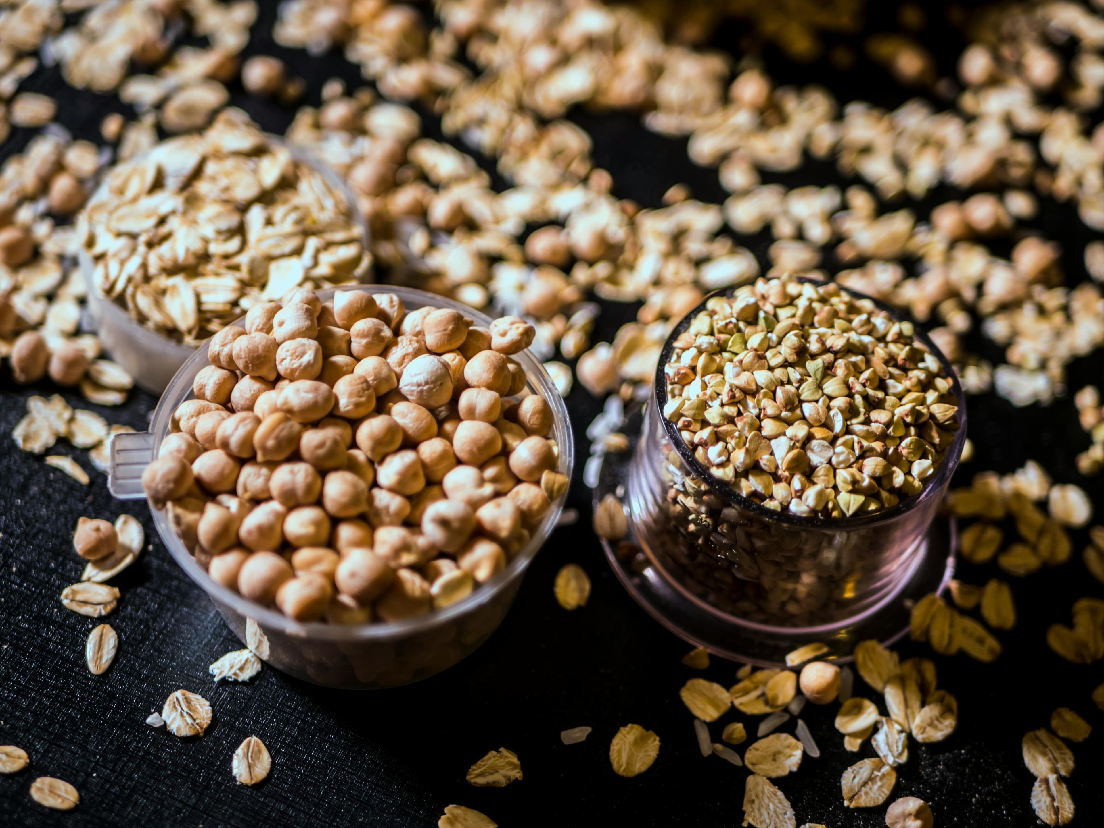 A variety of magnesium-rich foods including nuts, leafy greens, and whole grains