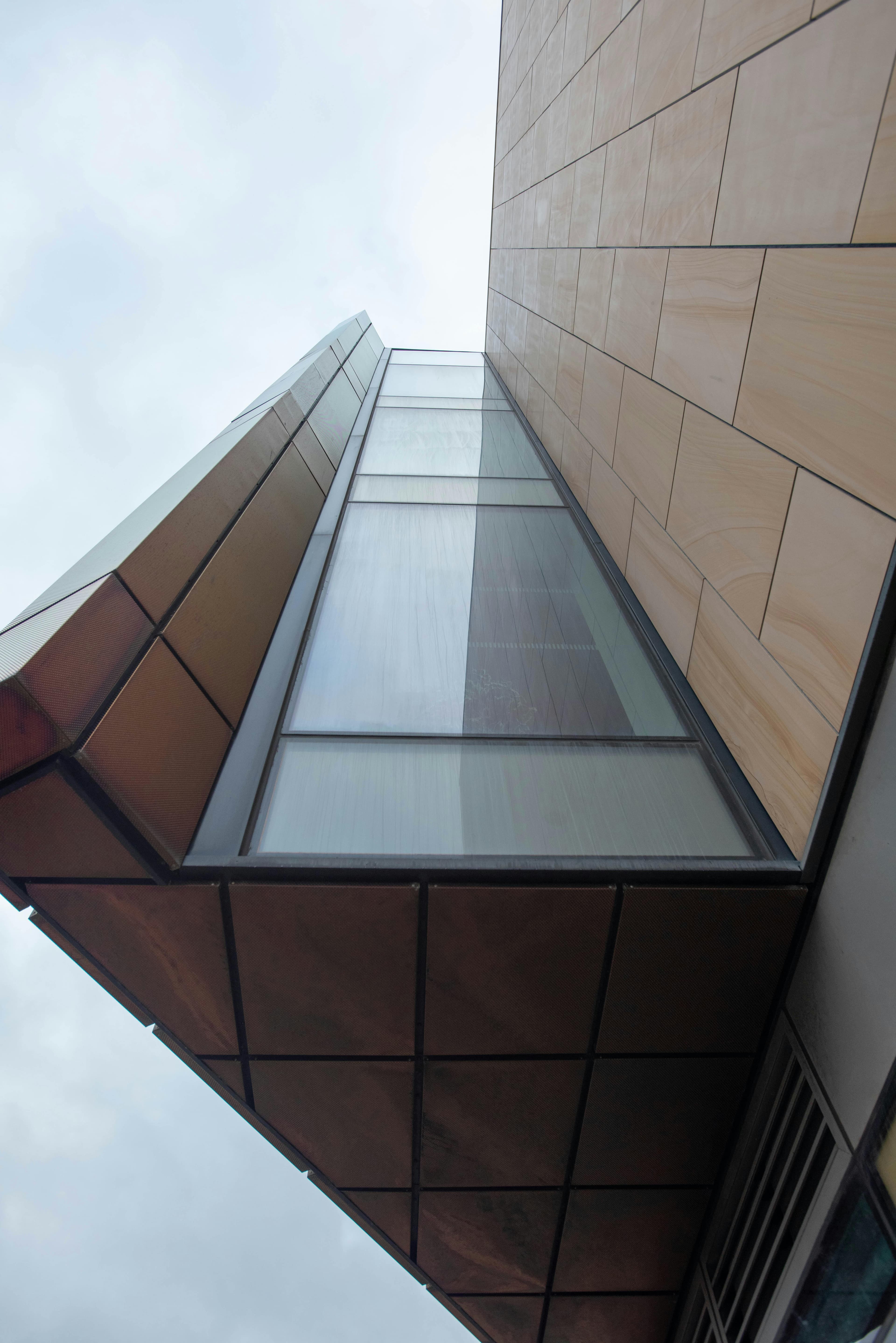 A person experiencing dizziness while looking down from a high place