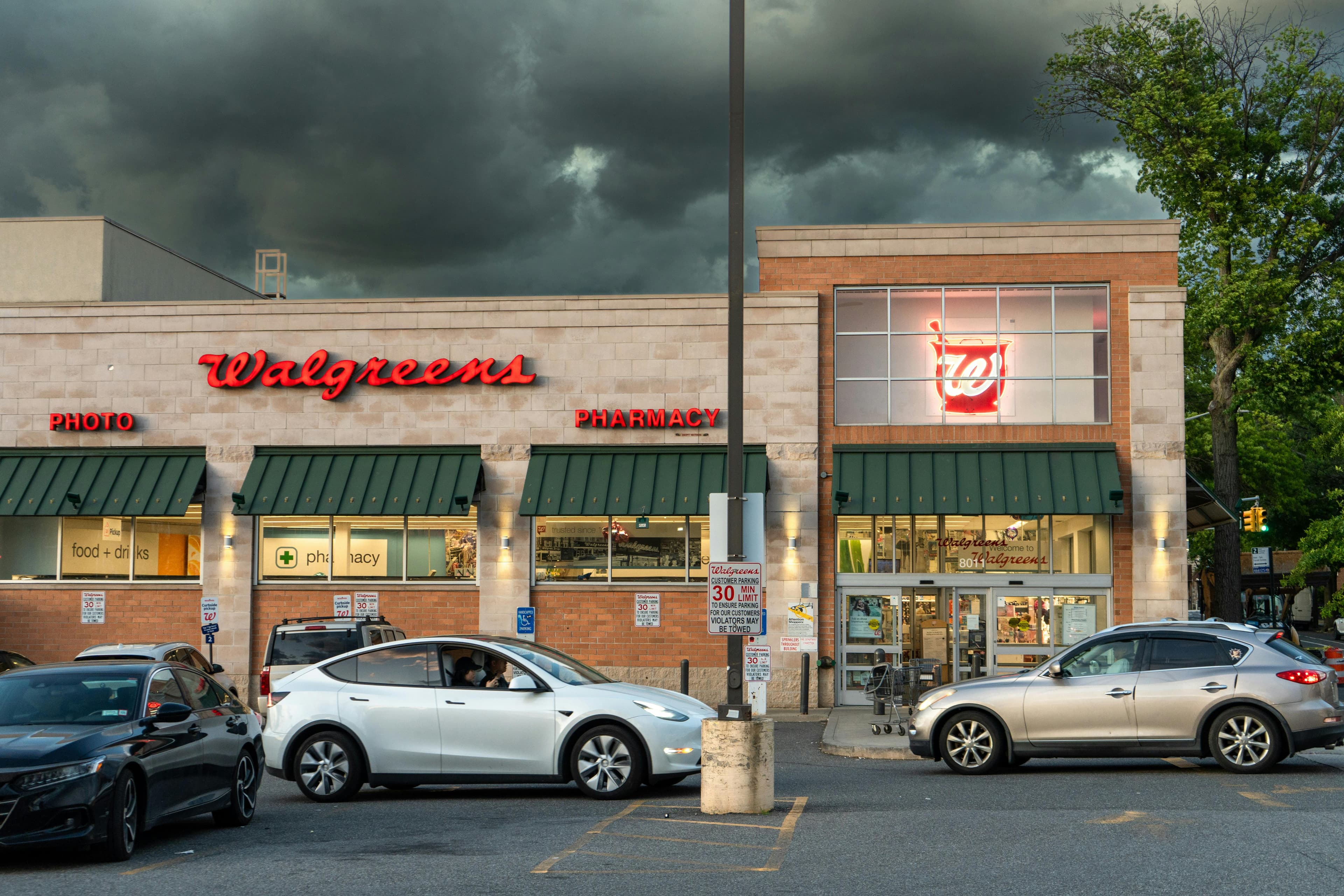 Exterior of a Walgreens pharmacy store