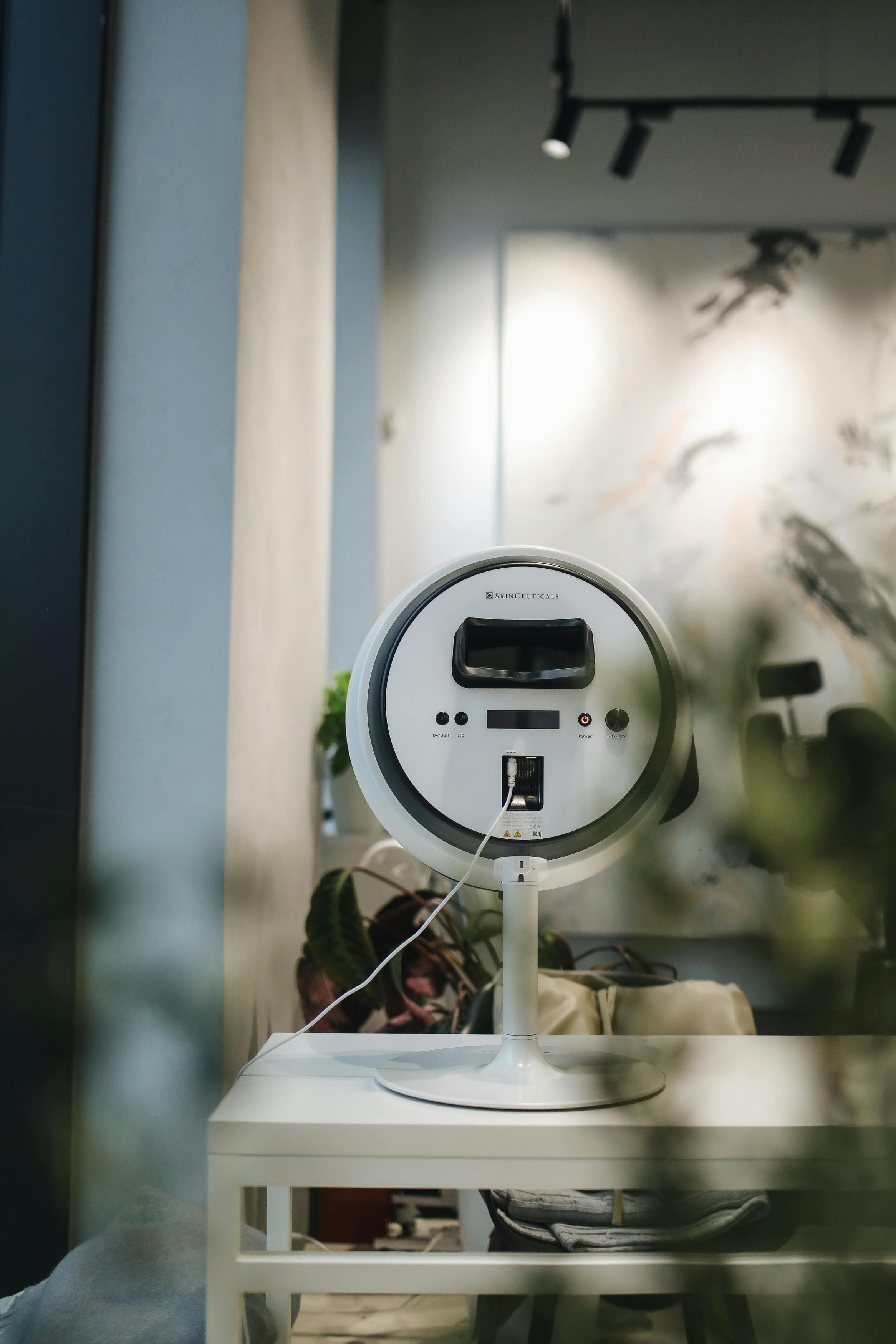 Interior of a modern dermatology clinic with advanced equipment