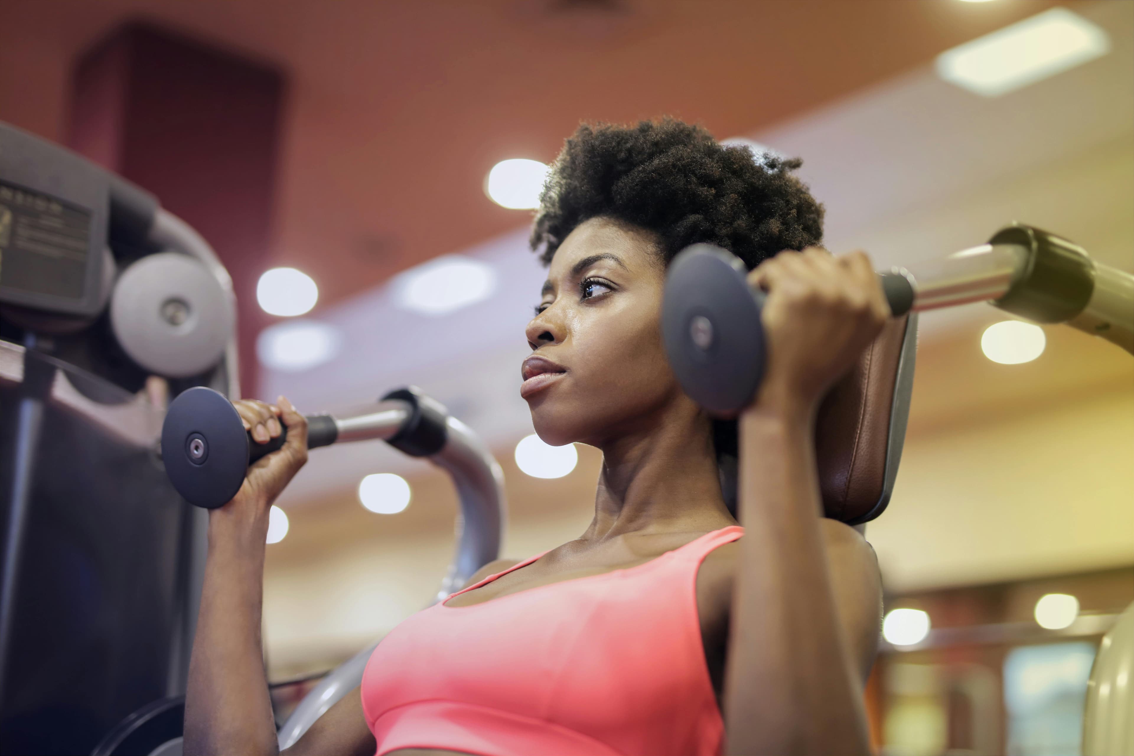 A person with visible veins on their arms after exercising