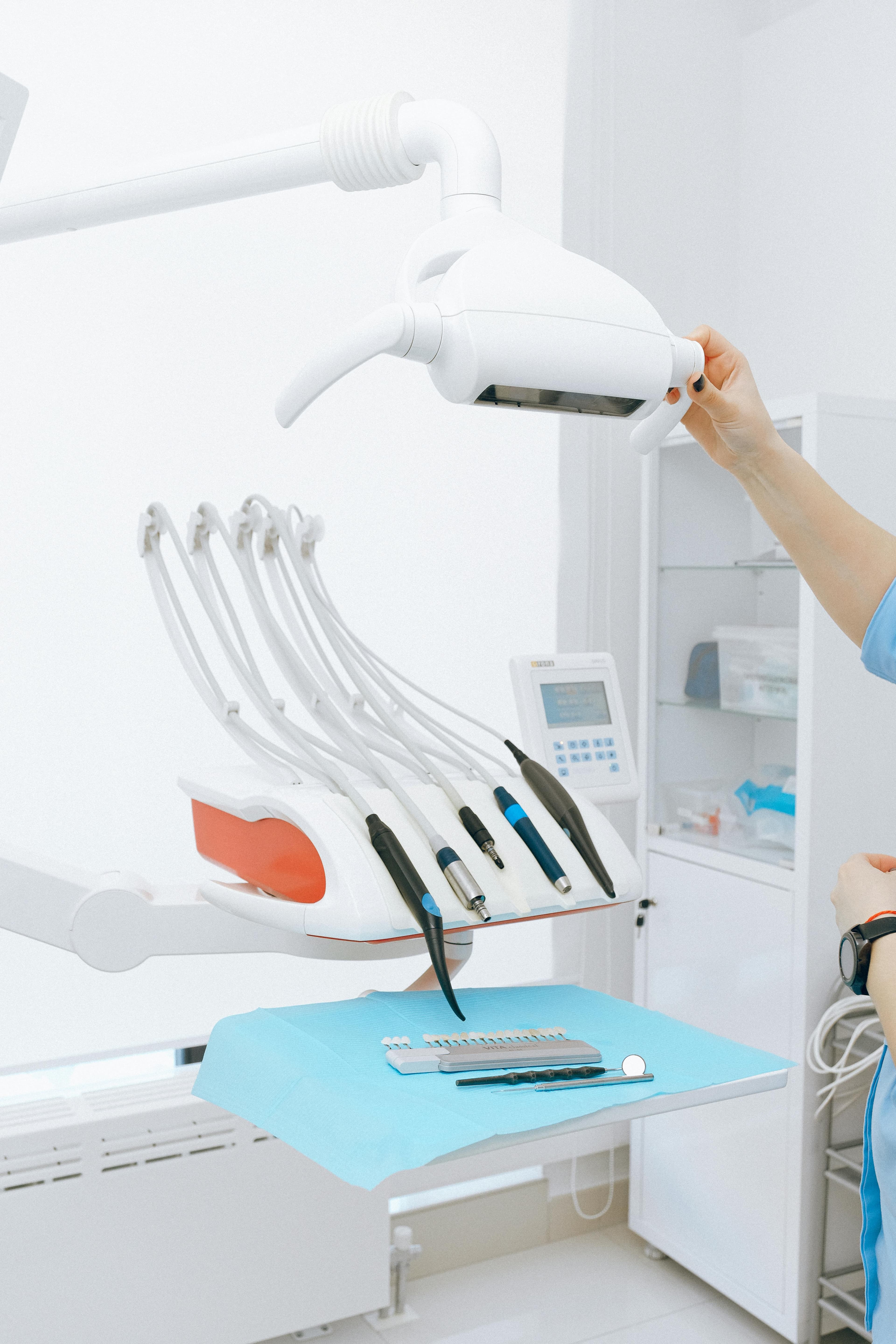 Advanced dermatology diagnostic equipment in a modern clinic setting