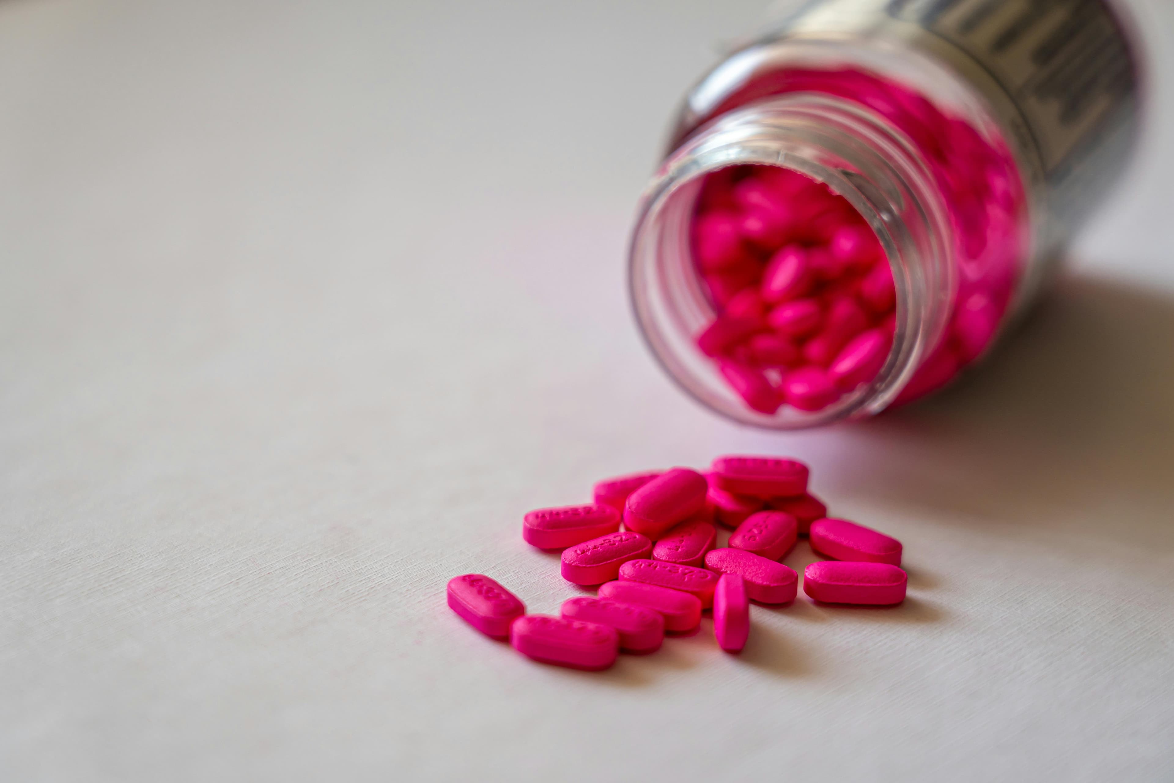 A bottle of Benadryl antihistamine medication