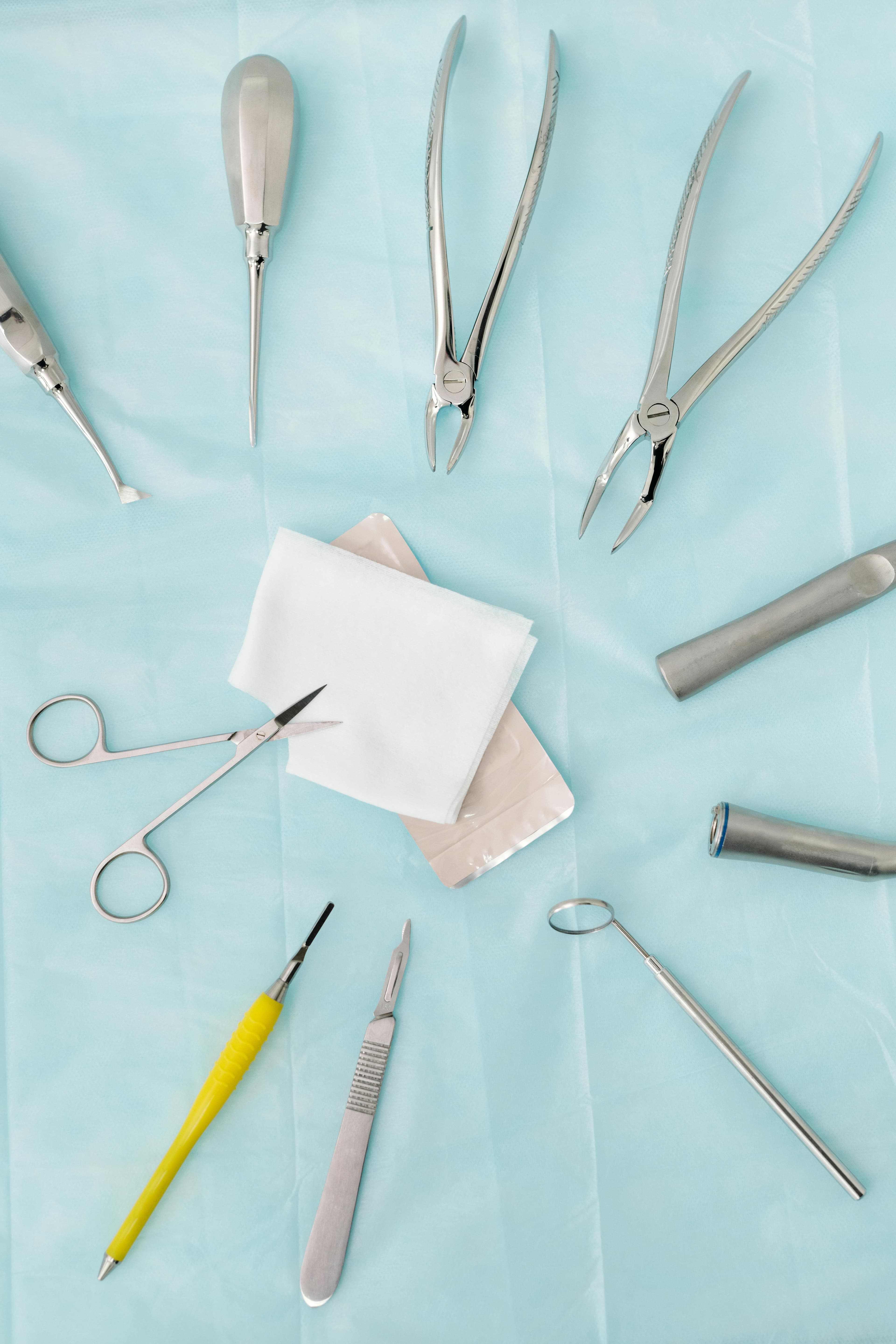 Various treatment options for oral lesions including medication and surgical tools