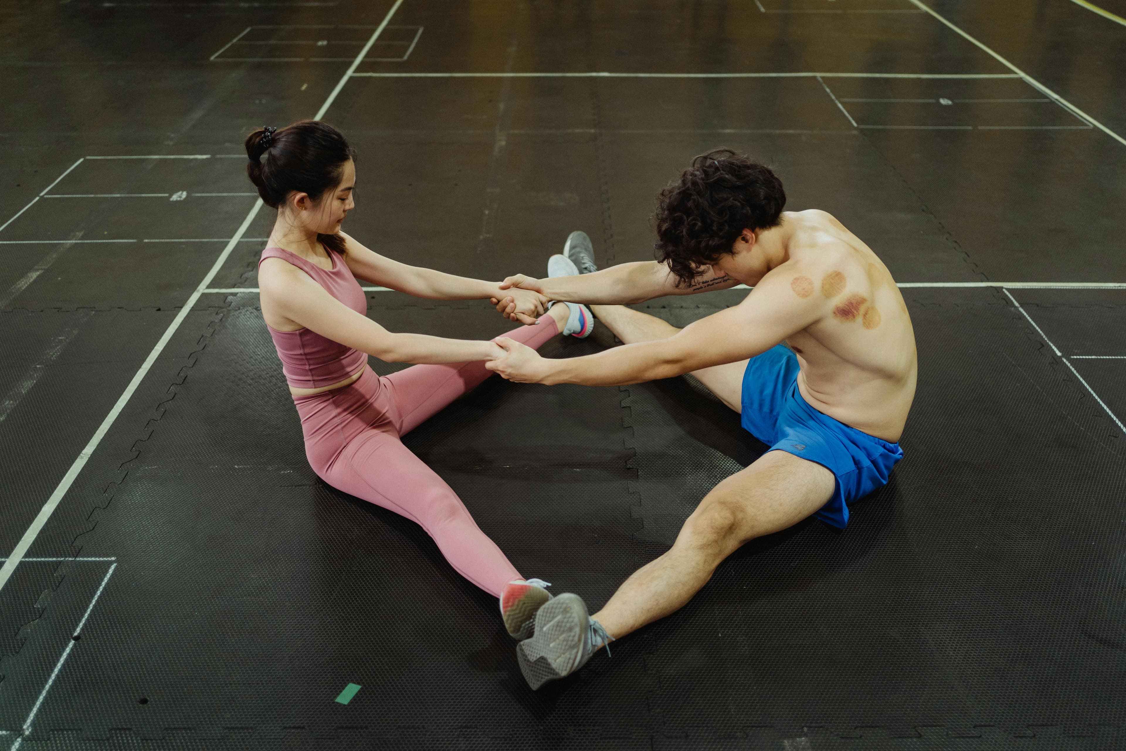 Person engaged in a low-impact exercise routine