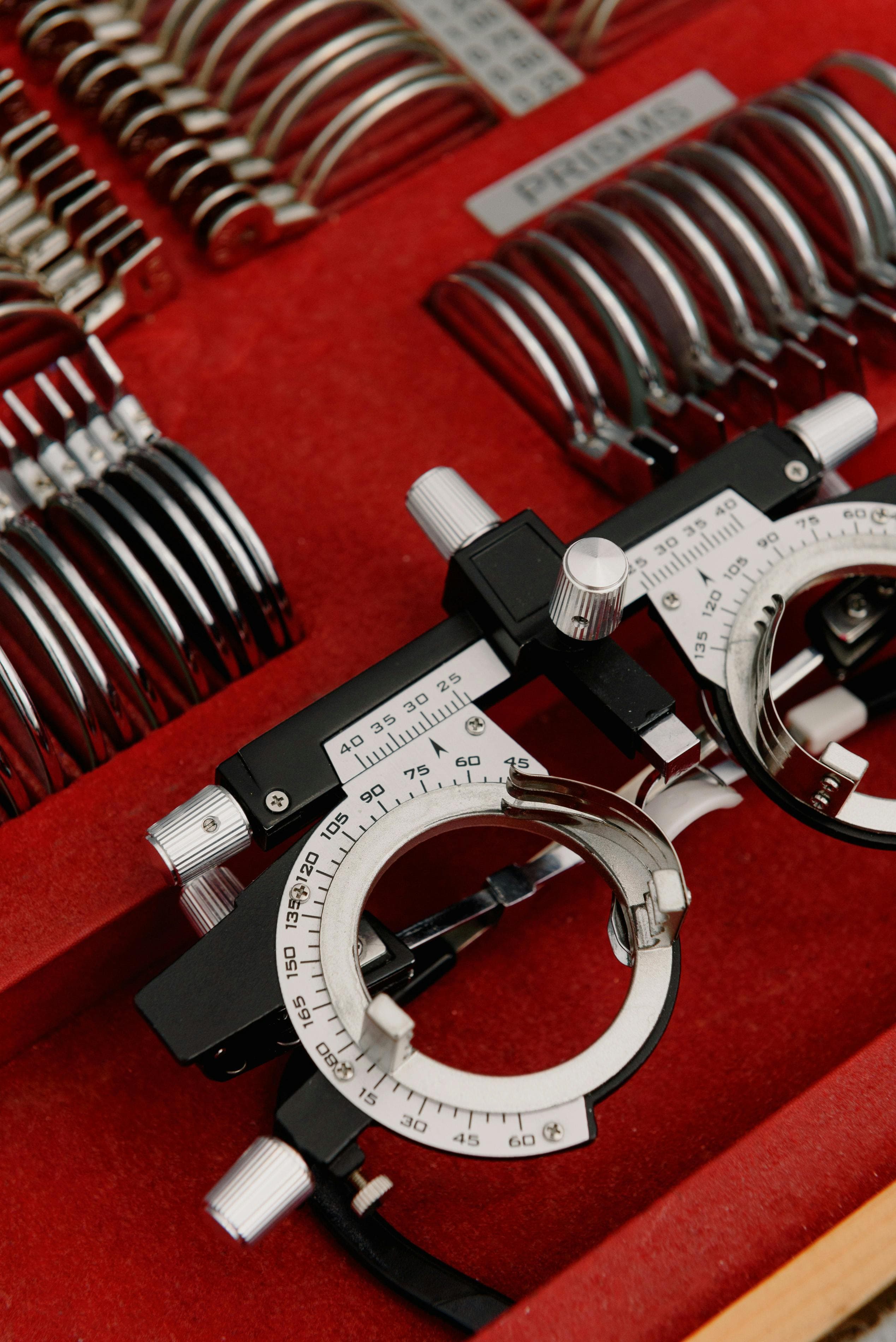 Various diagnostic tools used for examining eye lesions