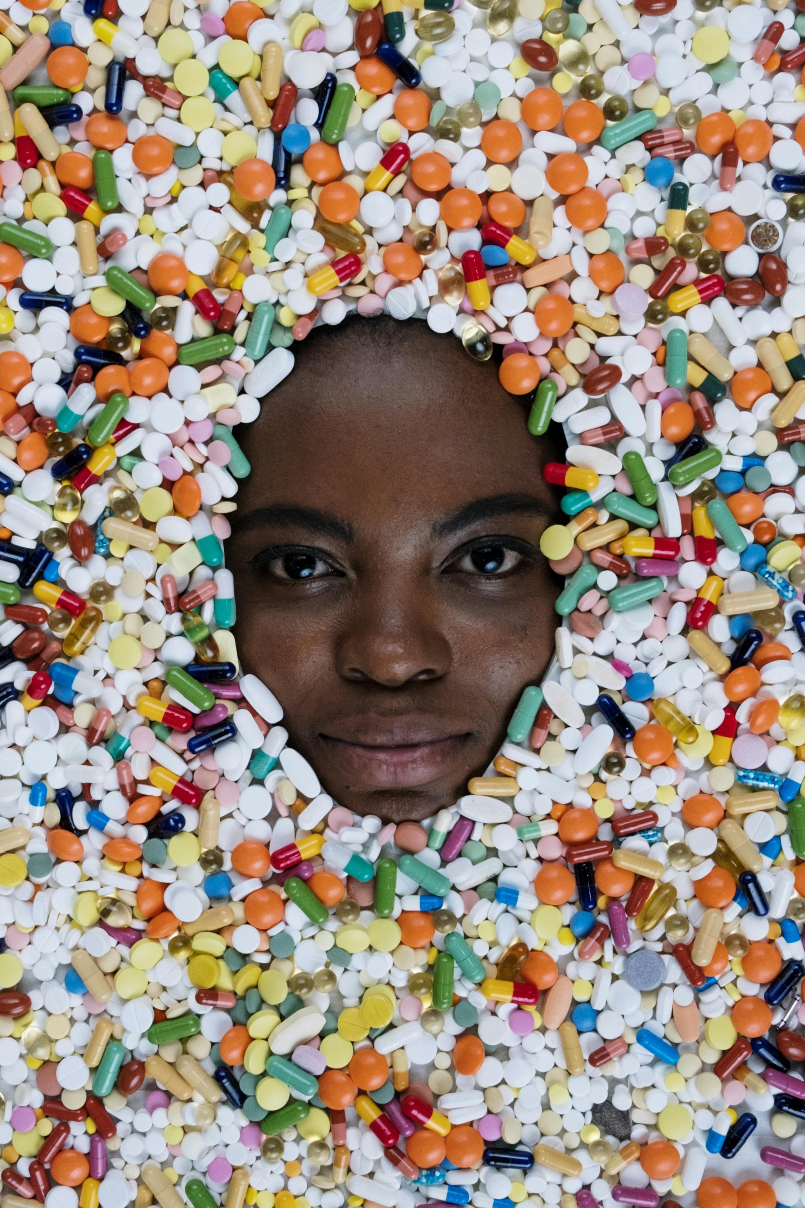 Various acne treatments including creams, cleansers, and prescription medications