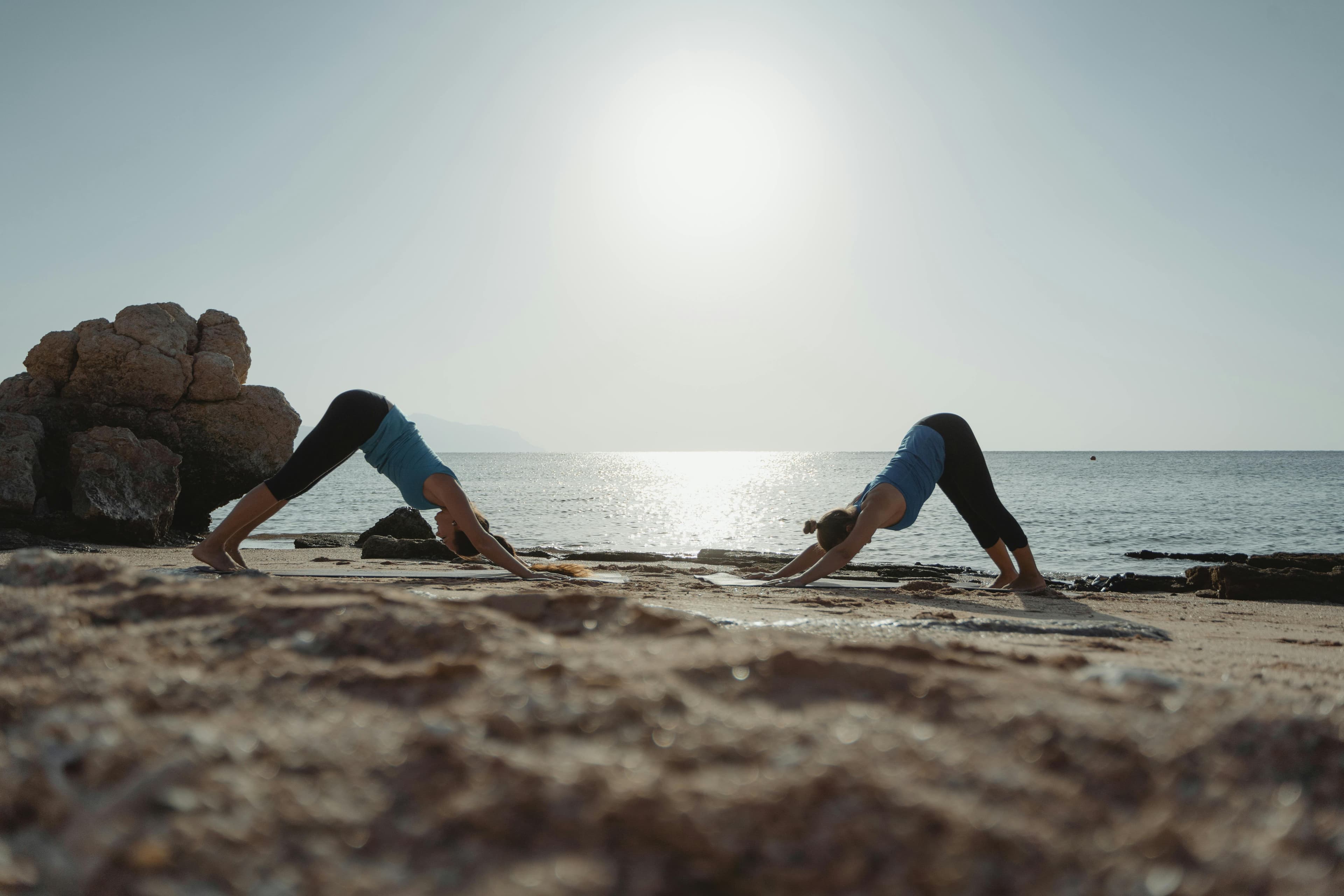 Person demonstrating jaw stretching exercises