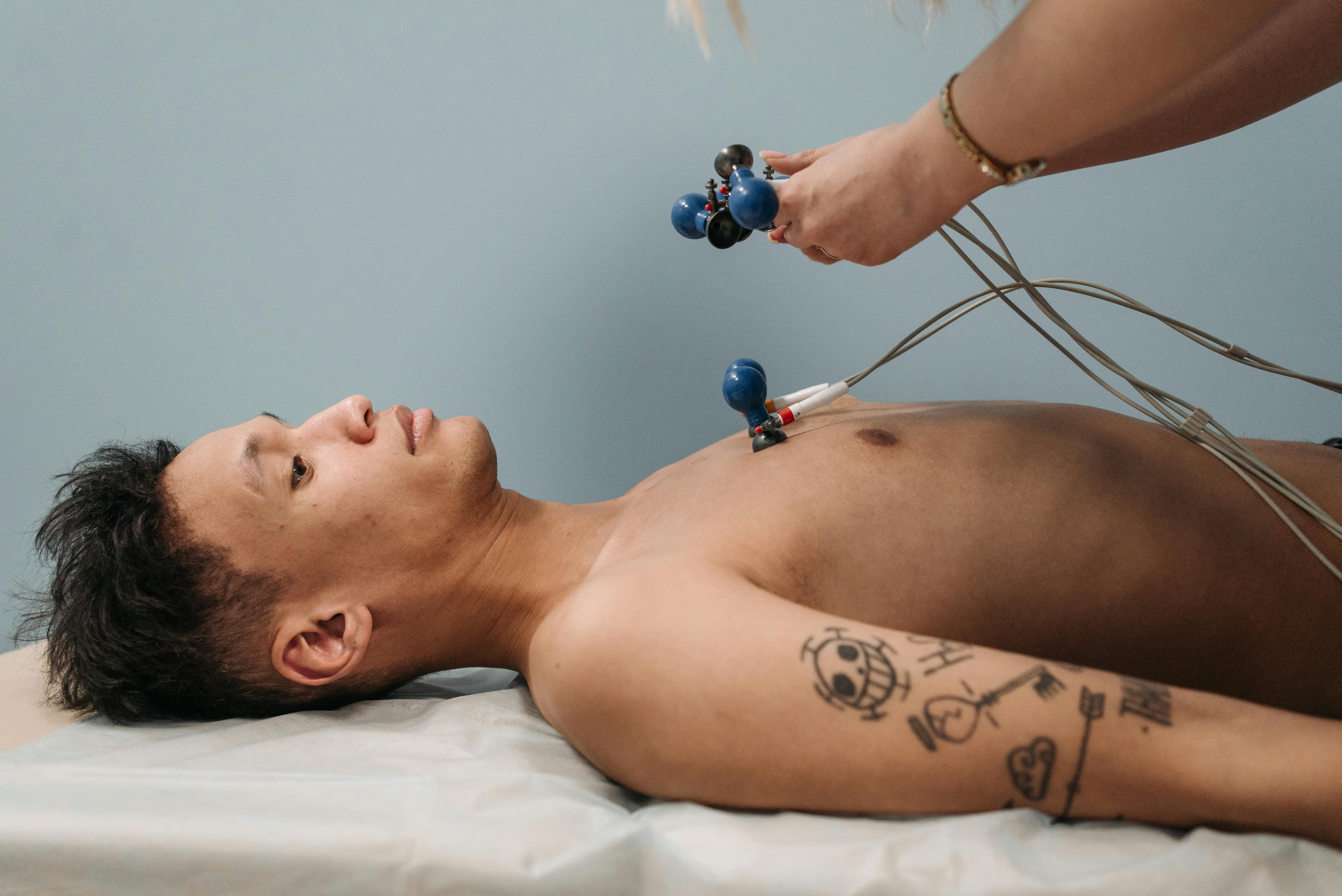 Correct electrode placement for ECG recording