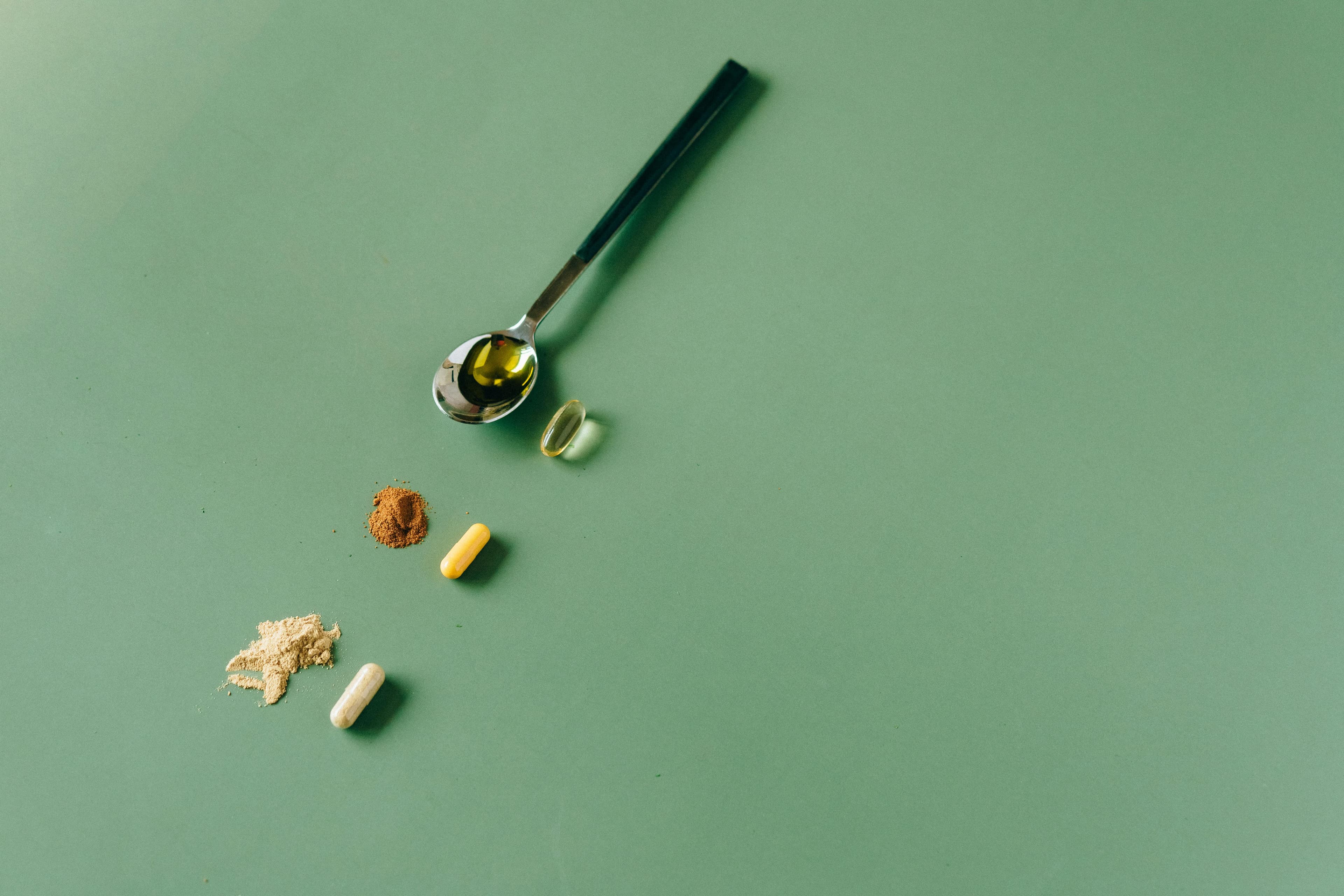 Various B complex vitamin supplements and natural food sources rich in B vitamins
