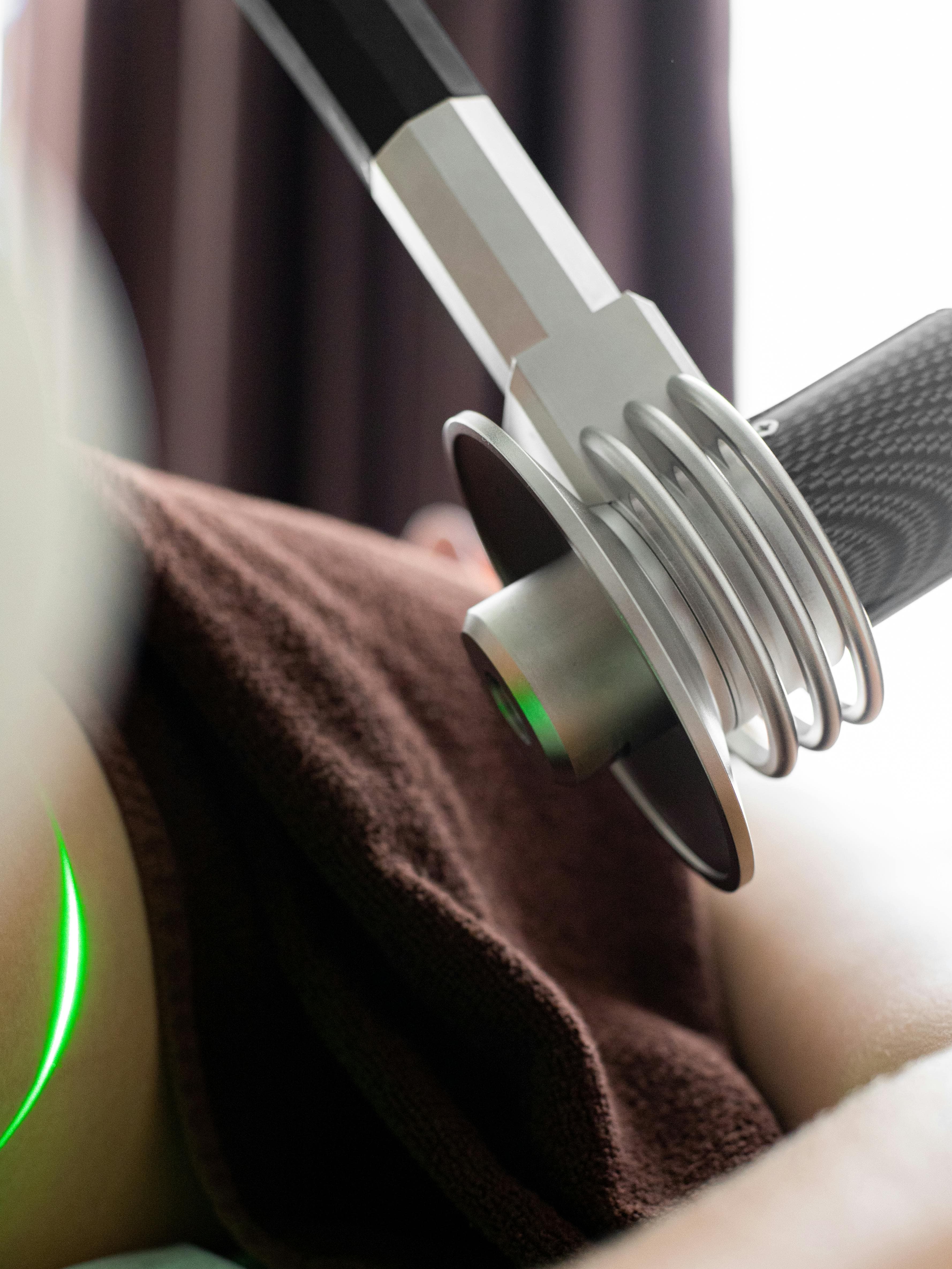 Therapist and client using innovative technology in a counselling session