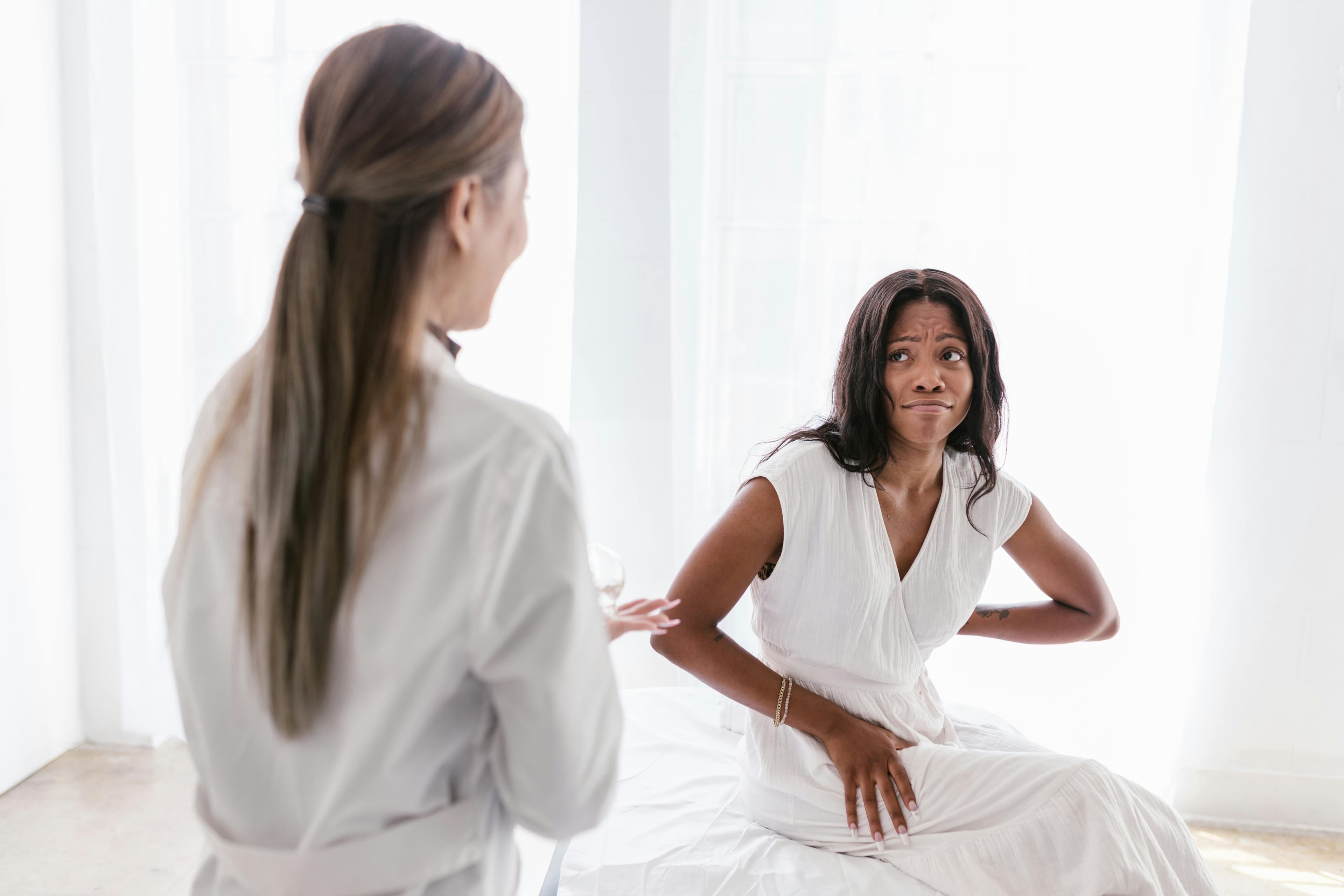Patient consulting with a doctor about digestive health concerns